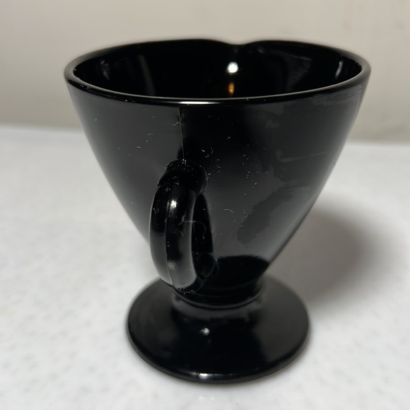 Vintage Black Glass Creamer from France - Picture 2 of 6